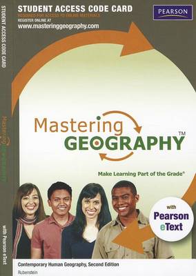 Book cover for MasteringGeography with Pearson EText -- Standalone Access Card -- for Contemporary Human Geography