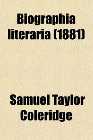 Cover of Biographia Literaria (1881)