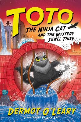 Book cover for Toto the Ninja Cat and the Mystery Jewel Thief