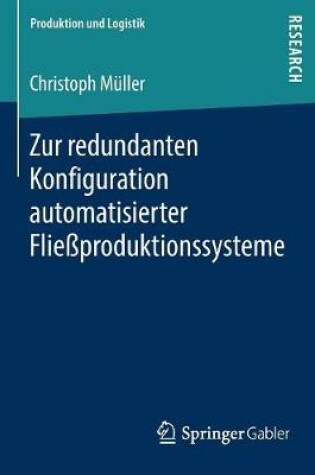 Cover of Zur redundanten Konfiguration automatisierter Fließproduktionssysteme