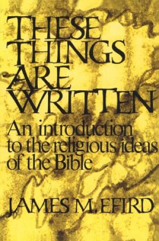 Cover of These Things Are Written