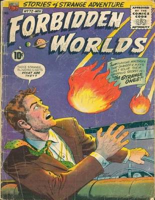 Book cover for Forbidden Worlds Number 72 Horror Comic Book