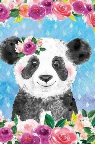 Cover of Big Fat Bullet Style Journal Cute Panda Bear In Flowers