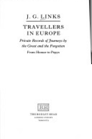 Cover of Travellers in Europe