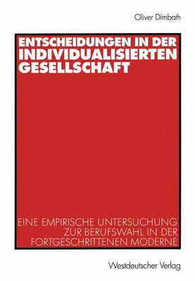 Book cover for Entscheidungen in der individualisierten Gesellschaft