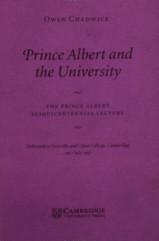 Cover of Prince Albert and the University