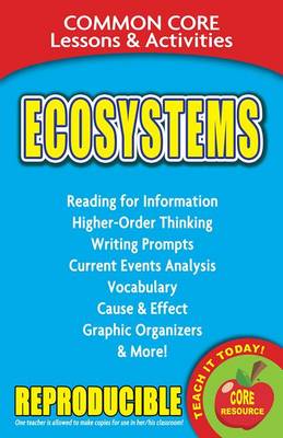 Book cover for Ecosystems Common Core Lessons & Activities