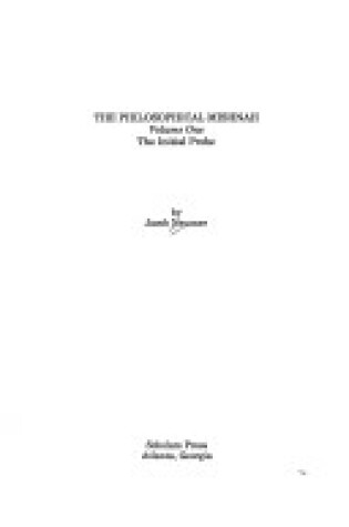 Cover of The Philosophical Mishnah, Vol. I