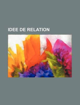 Book cover for Idee de Relation