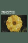 Book cover for Psychologische Untersuchungen