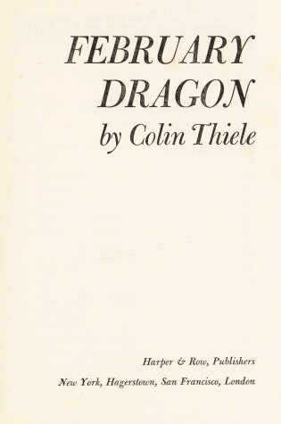 Cover of February Dragon