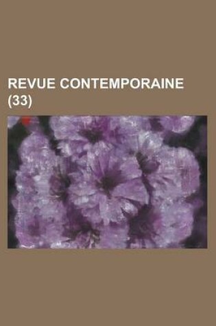 Cover of Revue Contemporaine (33)