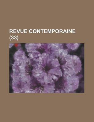 Book cover for Revue Contemporaine (33)