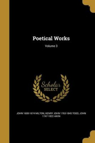 Cover of Poetical Works; Volume 3