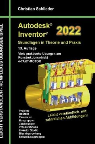 Cover of Autodesk Inventor 2022 - Grundlagen in Theorie und Praxis