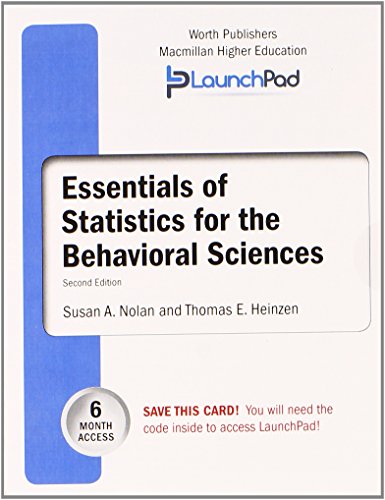 Book cover for Launchpad for Nolan's Essentials of Statistics (6 Month Access)