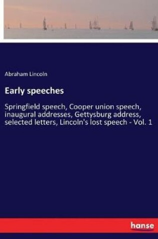 Cover of Early speeches