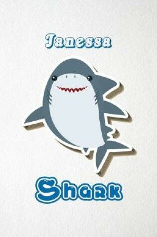 Cover of Janessa Shark A5 Lined Notebook 110 Pages