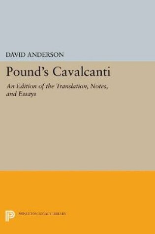 Cover of Pound's "Cavalcanti"