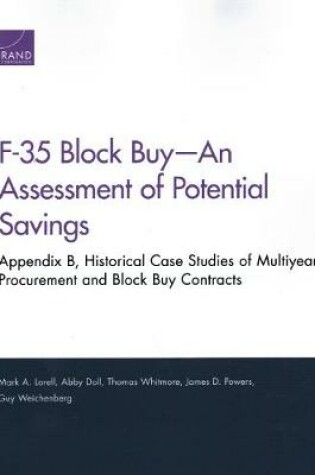 Cover of F-35 Block Buy--An Assessment of Potential Savings