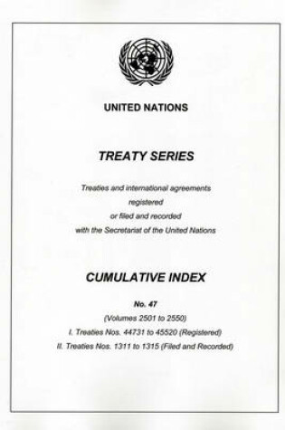Cover of Treaty Series Cumulative Index No. 47