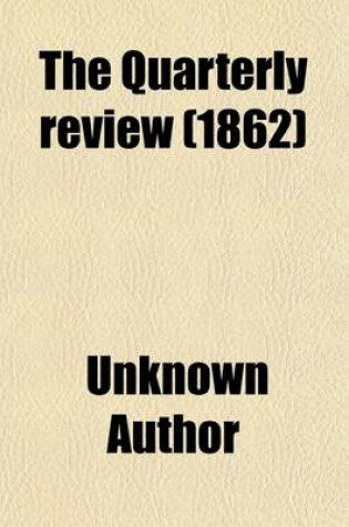 Cover of The Quarterly Review Volume 111