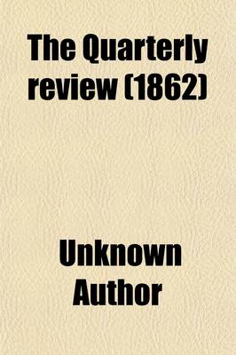 Book cover for The Quarterly Review Volume 111