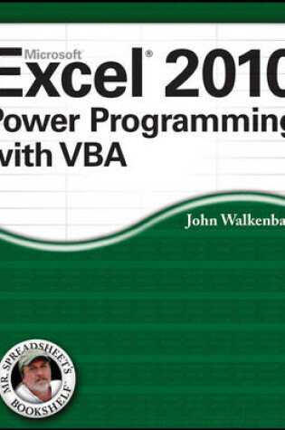 Cover of Excel 2010 Power Programming with VBA