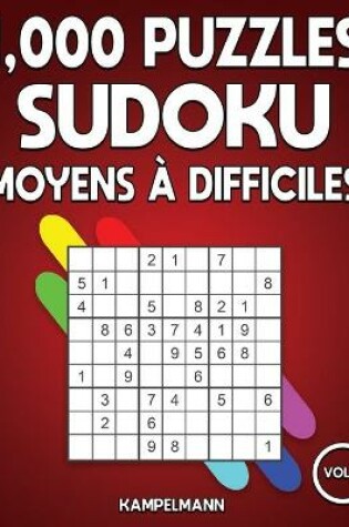 Cover of 1000 puzzles Sudoku moyens à difficiles