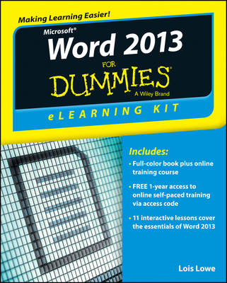 Book cover for Word 2013 eLearning Kit For Dummies