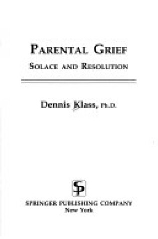 Cover of Parental Grief