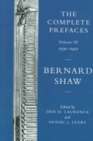 Cover of Complete Prefaces