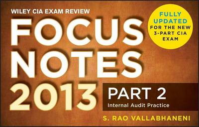 Book cover for Wiley CIA Exam Review Focus Notes, Internal Audit Practice