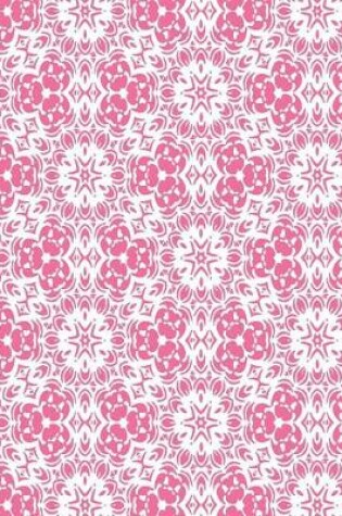 Cover of White and Flamingo Pink Floral Pattern Notebook