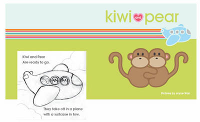 Book cover for Kiwi and Pear's Travel Word Cards