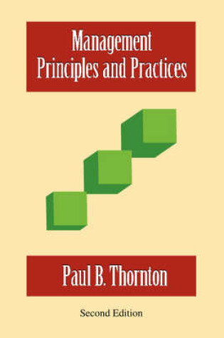 Cover of Management-Principles and Practices - Second Edition