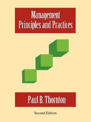 Book cover for Management-Principles and Practices - Second Edition