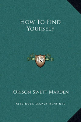 Book cover for How to Find Yourself