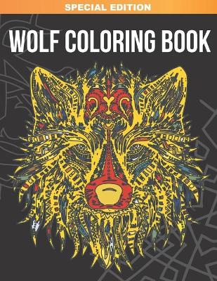 Book cover for Wolf Coloring Book