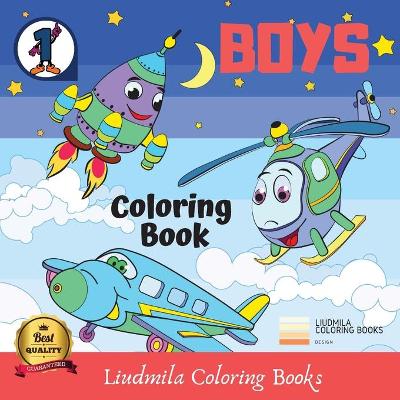 Book cover for Boys Coloring Book