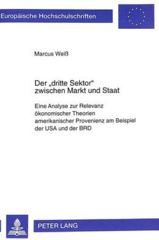 Cover of Der -Dritte Sektor- Zwischen Markt Und Staat