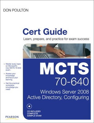 Book cover for MCTS 70-640 Cert Guide