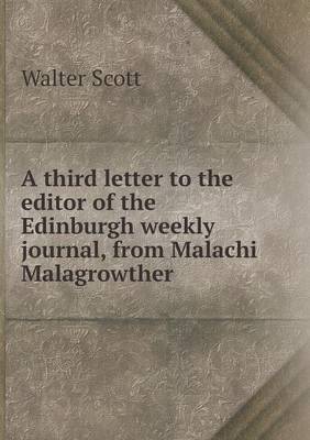 Book cover for A Third Letter to the Editor of the Edinburgh Weekly Journal, from Malachi Malagrowther