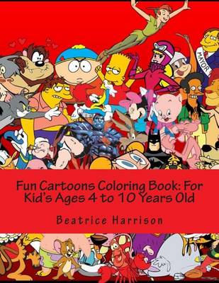 Book cover for Fun Cartoons Coloring Book