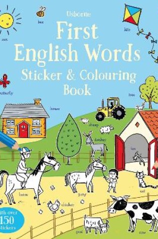 Cover of First English Words Sticker and Colouring Book