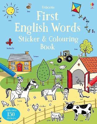 Cover of First English Words Sticker and Colouring Book