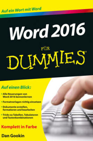 Cover of Word 2016 für Dummies