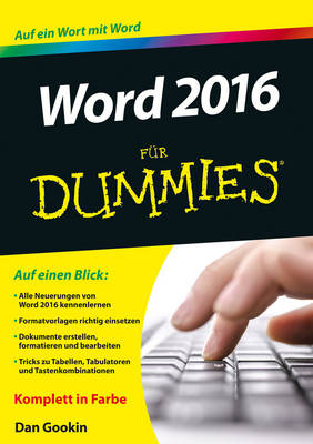 Book cover for Word 2016 für Dummies