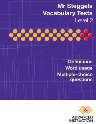 Book cover for Mr Steggels Vocabulary Tests Level 2