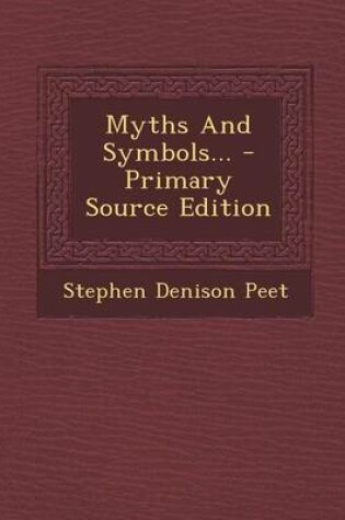 Cover of Myths and Symbols... - Primary Source Edition